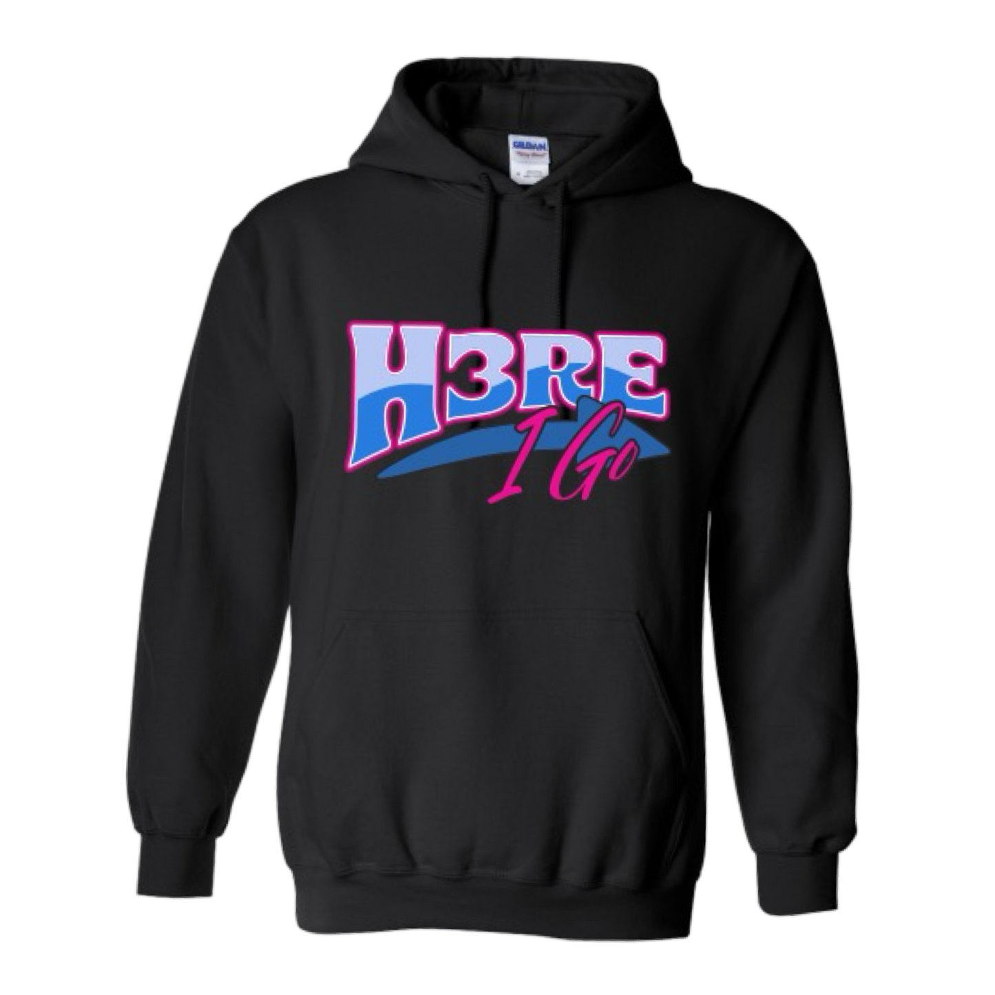 Here I Go Hoodie Black